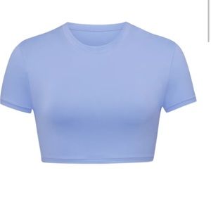 Skims periwinkle blue t shirt